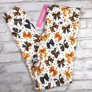 Charlie's Project Leggings Kids XL Halloween Princess Bow Pattern NWT
